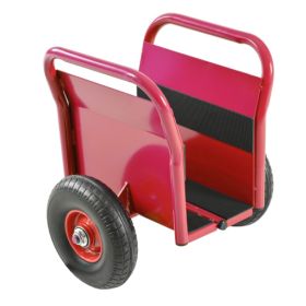 All-terrain Movement With Heavy Panel Cart, Flat Cart, Two Nice Handles, 10 Inch Solid Rubber Tires, Overweight 1000 Pounds, Heavy Duty Drywall And Do (Option: Red)