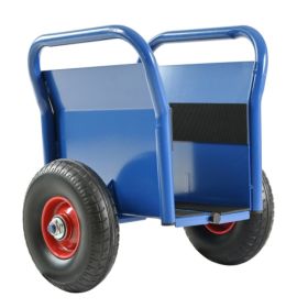 All-terrain Movement With Heavy Panel Cart, Flat Cart, Two Nice Handles, 10 Inch Solid Rubber Tires, Overweight 1000 Pounds, Heavy Duty Drywall And Do (Option: Blue)