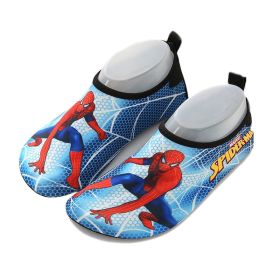 Marvel Spider-Man Boys Floor Socks Girls Frozen Elsa Children Outdoor Water Shoes Kids Diving Wading Shoes Beach Swimming Shoes (Color: spiderman-2, Shoe Size: 28-29(16.6cm insole))