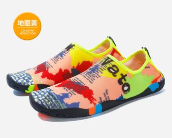 2022 Sports Water Sneakers Unisex Swimming Aqua Seaside Slippers Surf Upstream Light Quick-Drying Beach Water Shoes (Color: Mor, Shoe Size: 43)