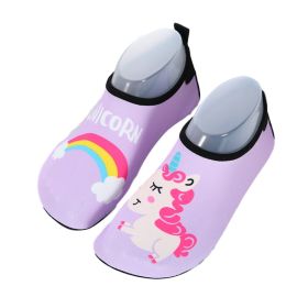 Marvel Spider-Man Boys Floor Socks Girls Frozen Elsa Children Outdoor Water Shoes Kids Diving Wading Shoes Beach Swimming Shoes (Color: 25, Shoe Size: 34-35(20.4cm insole))