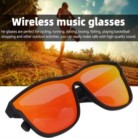 Smart Glasses; Wireless Sunglasses Audio Sunglasses For Men Women With Open Ear Music&Hands-Free Calling; Polarized Lenses; IPX4 Waterproof; Touc (Color: Black Frame Black Lenses)