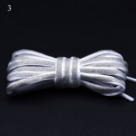 120/140/160cm Holographic Reflective Shoelace Rope Women Men Glowing In Dark Shoe Laces For Sneakers Sport Shoes Rope Bootlaces (Length: 140cm, Color: A3)