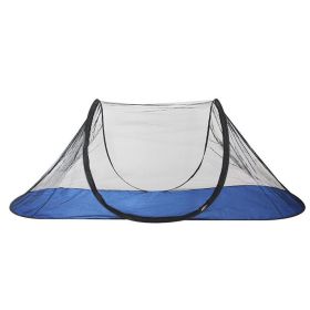Portable Boat Type Outdoor Camping Mosquito Net Tent (Color: Navy Blue Bottom, Type: Tent)