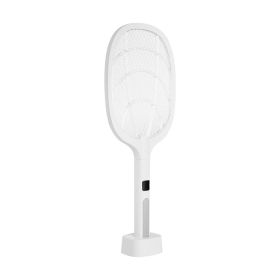 Indoor Outdoor Handheld Mosquito Repeller Fly Swatter (Color: White & Gray, Type: Mosquito Repeller)